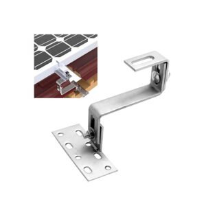 Solar Panel Roof Mount: Pack of 8 Adjustable Hot-Dip Galvanised Side Hooks