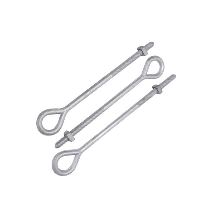 Electric Fastener Hot Dip Galvanizing Forged Oval Eye Bolt for Electric Power Fittings