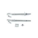 Boulon de queue de cochon galvanisé à chaud Rondelle carrée Écrou Fixation forgée pour quincaillerie de ligne aérienne