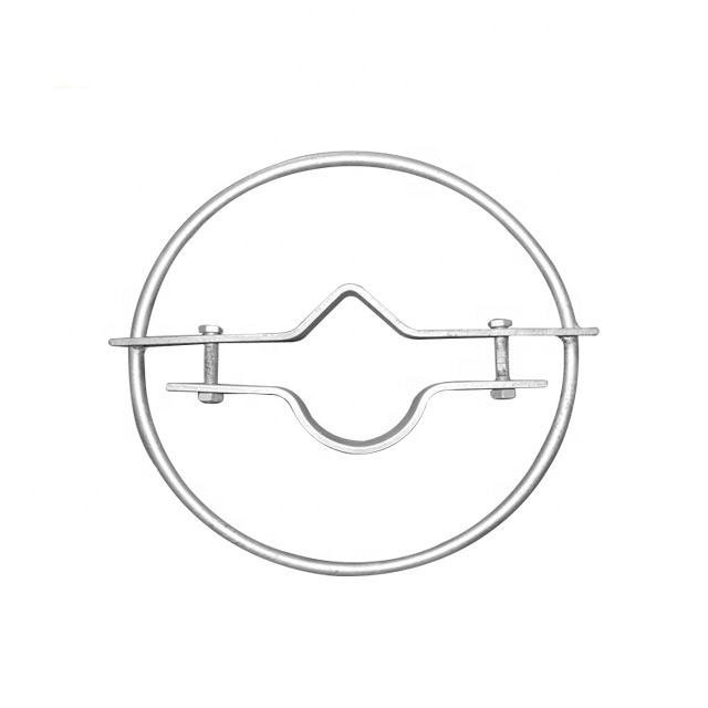 Anel de cabeça de poste de grampo galvanizado por imersão a quente para hardware de linha de poste