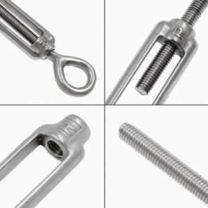 Turnbuckle Strainer or Fence Wire Tensioner with Eye & Eye Stainless Steel Marine Grade 316