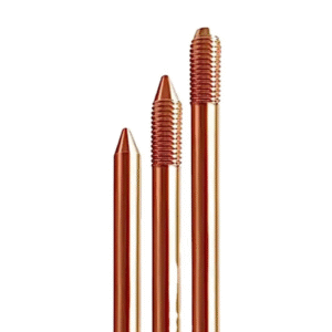 Electrical Grounding and Lightning Protection Copper-Bonded and Galvanized Threaded Earth Rods