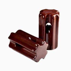 High-Strength Brown Glazed Porcelain Stay Insulator HV/MV Grade Anti-Pollution for Outdoor Power Transmission Lines