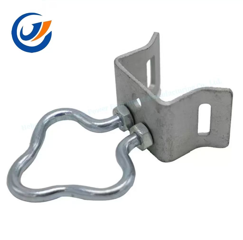Hot Galvanized Steel Plum Blossom Type FTTH Optical Cable Clamp for Overhead Fiber Cable Connections - 图片 2