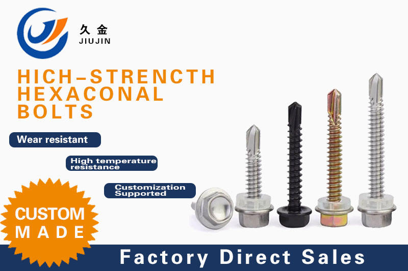 Hot Selling DIN7504K 304 Stainless Steel Hexagon Washer Head Self-Drilling Screws - Imagen 3
