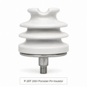 P-20T 20kV Porcelain Pin Insulator with Steel Spindle for Overhead Lines