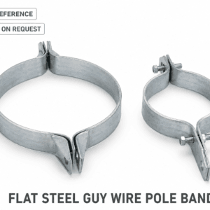 Galvanized Flat Steel Guy Wire Pole Band for Utility Poles
